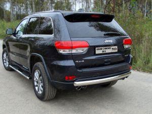 Защита задняя (овальная) 75х42 мм код GRCHER13-10 для JEEP GRAND CHEROKEE 2013-